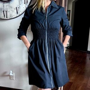 Beautiful full zip long sleeved dress. SportMax by MaxMara.  Sz 10